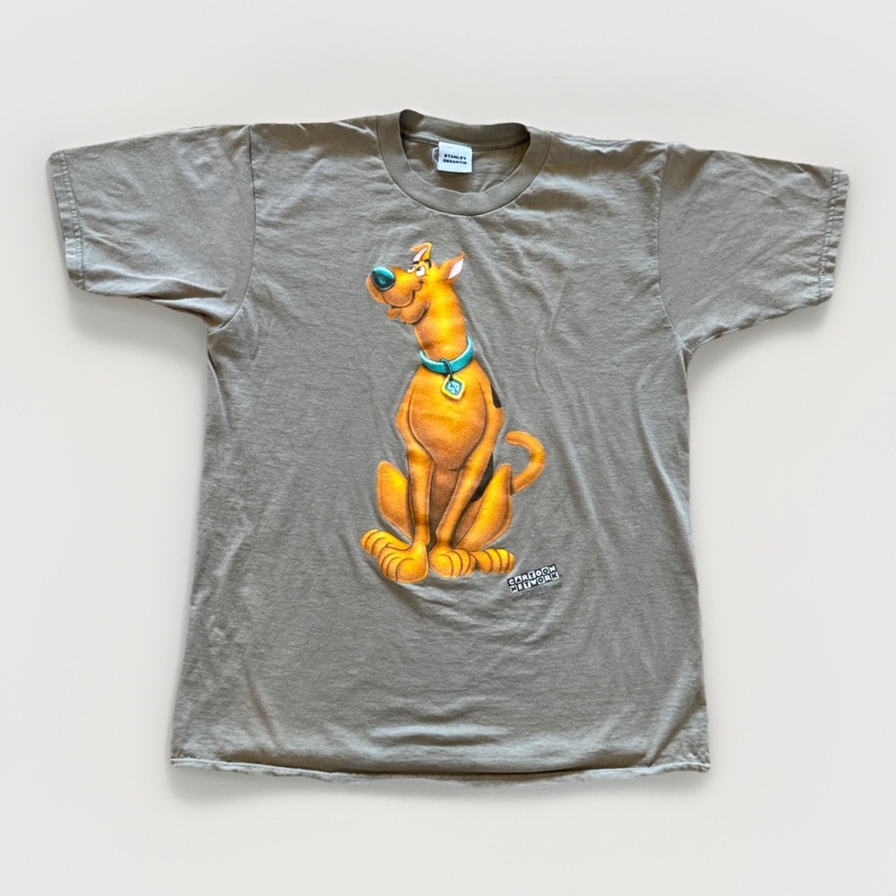 Scooby Doo Shirt Mens L Brown‎ Cartoon Network 90s Vintage Stanley Desantis